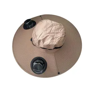 Solar Fan Hat Ultimate Sun Protection with Built-In Fan Dual Power Supply USB Rechargeable Anti-Mosquito Dustproof for Outdoor Work Fishing Hiking Summer Adventures