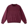 FAIABLE Oversized Acid washed Unisex Sweatshirt Loose Fit Cotton Pullover Vintage Crew Neck Sweatshirts Waffle Fabric