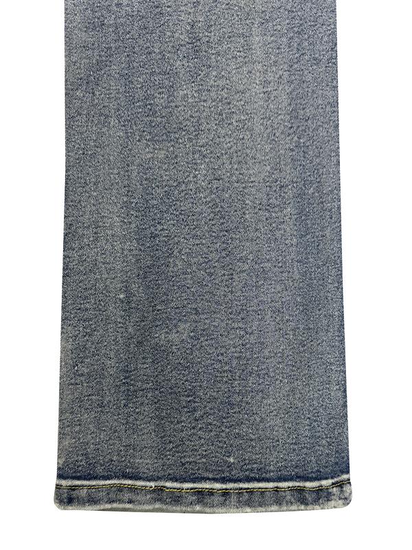 Men's High Street Fashion Jeans, Tight-Fitting Washed Denim Jeans, Versatile Street Style, Essential Clothing for Men, Ripped Jeans