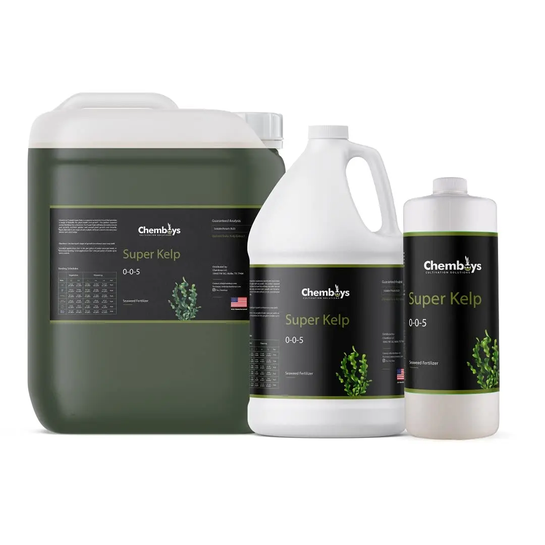 Super Kelp Liquid Seaweed Fertilizer Kelp Plant Food Supplement for Plant Growth, Bloom & Yield Boost Liquid Seaweed Concentrate Garden Fertilizer - 1 Pint (16 Fl Oz) Chemboys