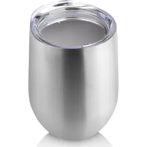 12oz Stainless Steel Insulated Wine Tumbler Mug with Lid - Personalized Portable Drinkware, Single Pack Kitchenware Vacuum Flask
