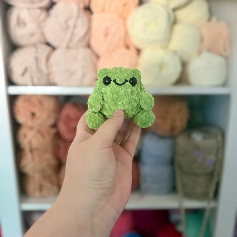 Mini Frog Handmade Crochet Plushie