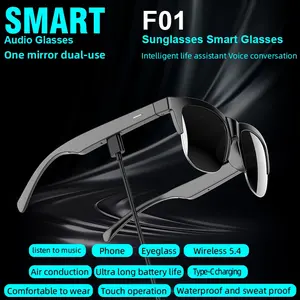 Smart Glasses, Anti-Blue Light, Hands-Free Calling & Music - for Travel, for office, for outdoor (Compatible with Smartphones/PC