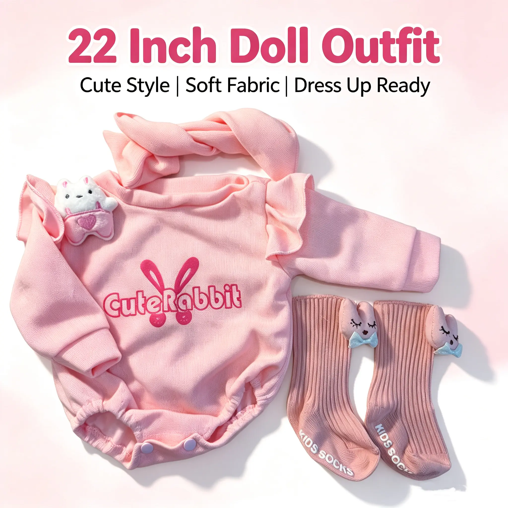 17-22 Inch Reborn Doll Clothes and Accessories Set with  Fashion Dresses Gowns Ideal for doll dress-up and pretend play,Best Role Playing Toy,Clothes For Dolls,Kids’ Birthday & Girls Christmas Gift