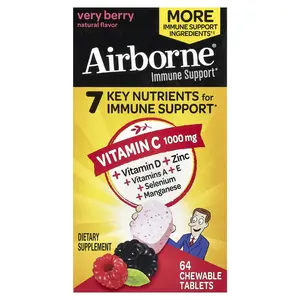 AirBorne Immune Support, Very Berry, 64 Chewable Tablets