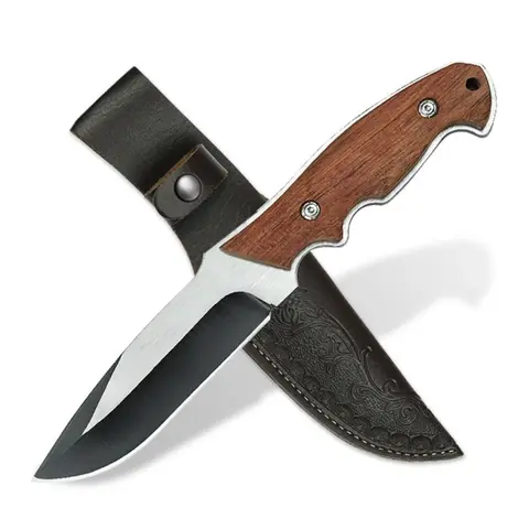 Professional Thick Stainless Steel Straight Blade Chef Knife with Sheath - 0.53lb Rustproof, Scratch Resistant, Durable Kitchen Knife for Kitchen Cutting Tasks, Essential Kitchenware