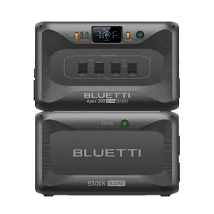 BLUETTI Apex 300 Portable Power Station & B500K Expansion Battery 7884.8Wh LFP 6 3840W AC Outlets 120V/240V Dual Voltage for Home RV Emergencies