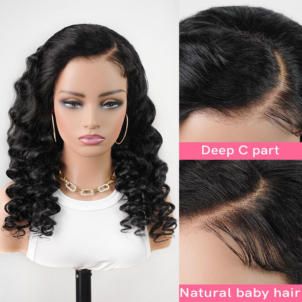 [200% Density] Menglle 13x4 Yaki Loose Wave/Yaki Straight/Yaki Burmese Curly/Loose Deep Wave Lace Front Wigs Human Hair Pre Cut Lace Glueless Yaki Bounce Wand Curly Wig Natural Hairline Beginner Friendly#greenish#TikTokShopSpringGlowUp