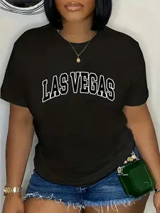 Women's 100% Cotton Short-Sleeve Casual Everyday Vintage Las Vegas Throwback Design Nevada T-Shirt