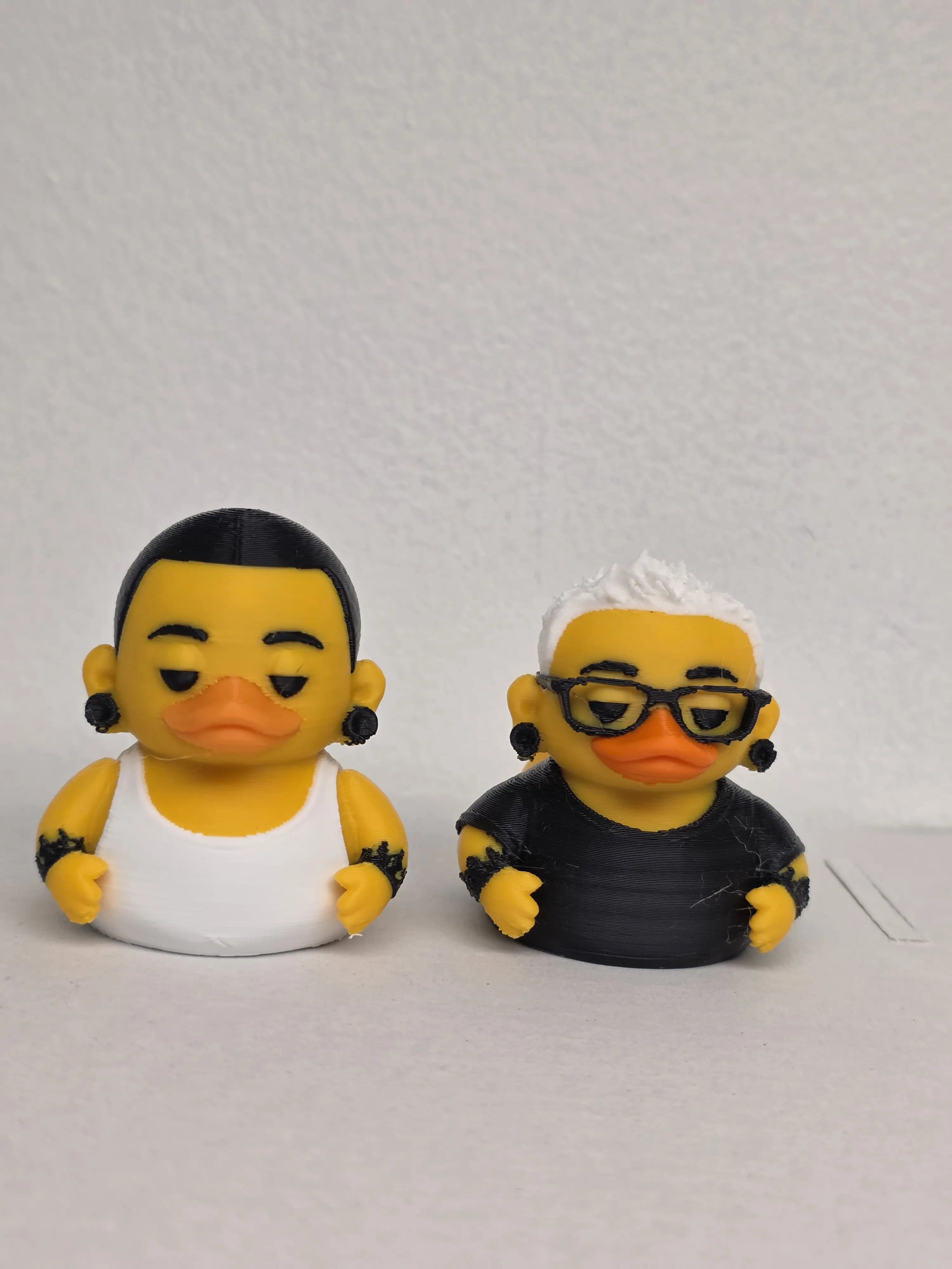 Lead Singer 3D Printed PLA Plastic Fantasy Duck - AI Created Hybrid Theory Novelty Character Pendant, Collectible Gift Fashion Accessory, Unisex, Duck Form, Duck Shape