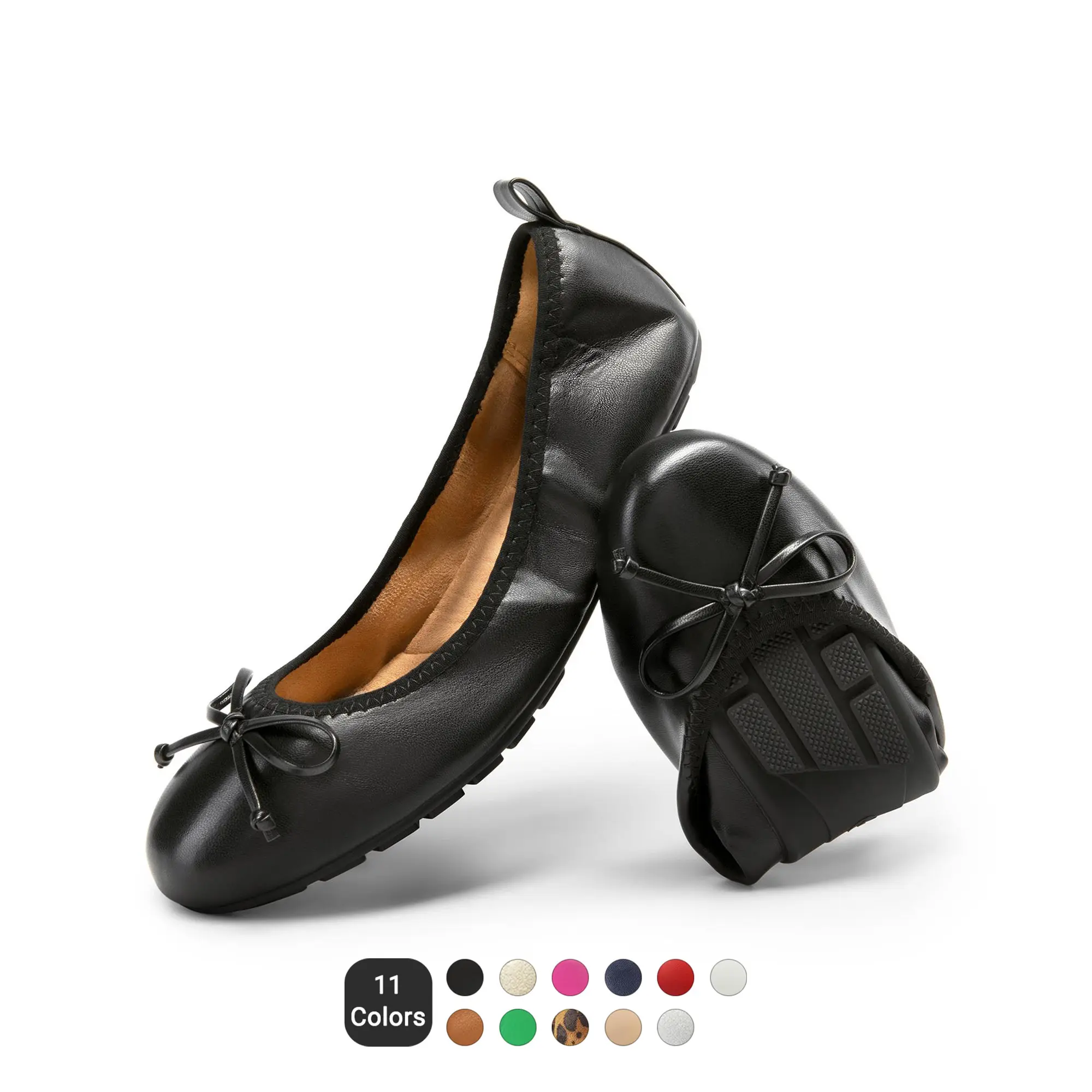 Dream Pairs Women's Flexible Ballet Flats, Foldable Slip On Casual Shoes with Elastic Band & Arch Support, Lightweight & Packable for Travel, Party, Shoes For Women, Women's Shoes