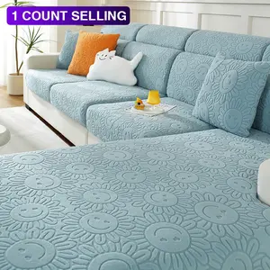1pc Floral Sofa Cover, Reusable All-Season Couch Slipcover, Pet-Friendly, Modern Living Room Decor