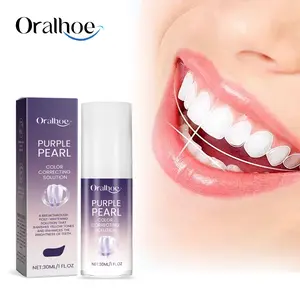 Oralhoe Purple Care Toothpaste Clean Teeth Hygiene, Care for Mouth, Fresh, Daily Dental Cleaner Toothpaste blanqueador  de Cleansing yellow