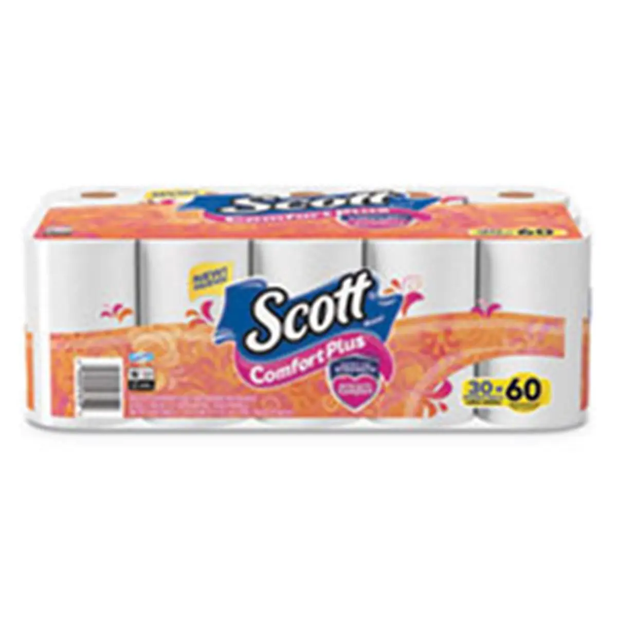 212 MAIN Unscented Comfort Plus White Toilet Tissue, Kimberly Clark KCC Double Roll (231 Sheets), 30 Rolls Per Pack, 2 Packs Per Case, Thick Bathroom Paper