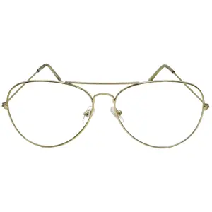 9015 (C) | Clear Lens Aviator Glasses - Non Prescription