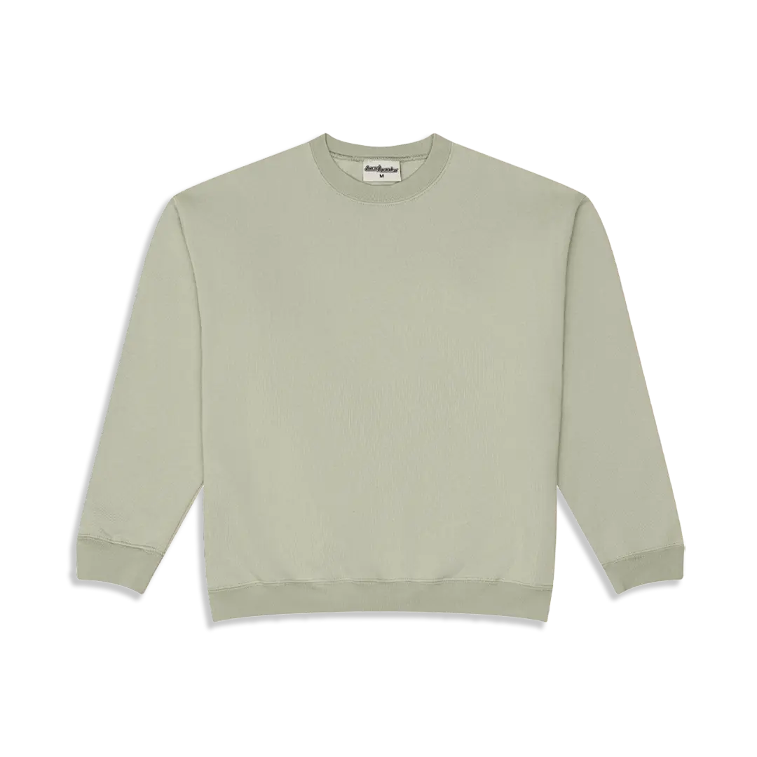 600 GSM 'Matcha' Fleece Crewneck
