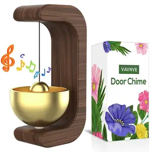 Handcrafted Magnetic Wooden Pet Door Bell – Gentle Chime for Cat Flaps, Dog Doors & Home Entries | Rustic Wind Chime Alert for Nurseries, Gardens & Shops | No Wiring, Gift-Ready Eco-Friendly Design