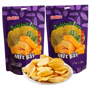 Waikiki Dried Jackfruit Chips 8.8 oz Vacuum Fried Naturally Sweet Crispy Gluten-Free Vegan Non GMO High Fiber Snack Perfect for Gifting Travel Clean Eating Made in Vietnam