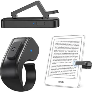 [Case-Friendly] Remote Control Page Turner Ring For Kindle Paperwhite,Oasis,Scribe, Kobo eReaders, Camera, Camcorder Remote Controls, Page Turner Clicker For iPhone,ipad, Tablets With Storage Bag