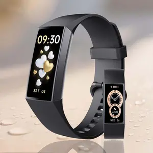 AMOLED Vitality Bracelet Watch 1.1 HD Screen Men Souvenir Health Tracker Sport Modes Alarm Clock Notification Reminder Voice Assistant Motion Trajectory Multifunction Smart Bracelet Women Fashion