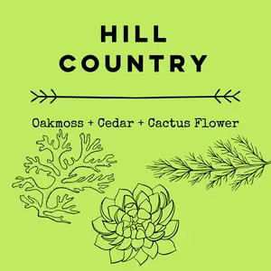 Hill Country [Oakmoss + Cedar + Cactus Flower] Diffuser Oil