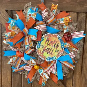 Hello fall wreath