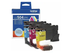 Brother Genuine LC5043PK Standard Yield Cyan, Magenta, and Yellow Ink Cartridges