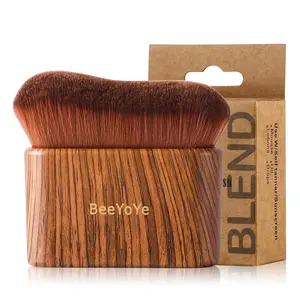 Self Tanner Tanning Brush for Self-Tan,Tanning Mitt Bronzer Brush for Face Body Self Tanner, Kabuki Leg Makeup Brush for Self Tanning Mousse