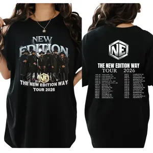 The New Edition Way Tour 2026 Shirt, New Edition 2026 Live Concert T-Shirt, Perfect Gift For R&B Fans, Featuring Iconic Tour Design, Casual Style, Ideal For Concerts and Everyday Wear.