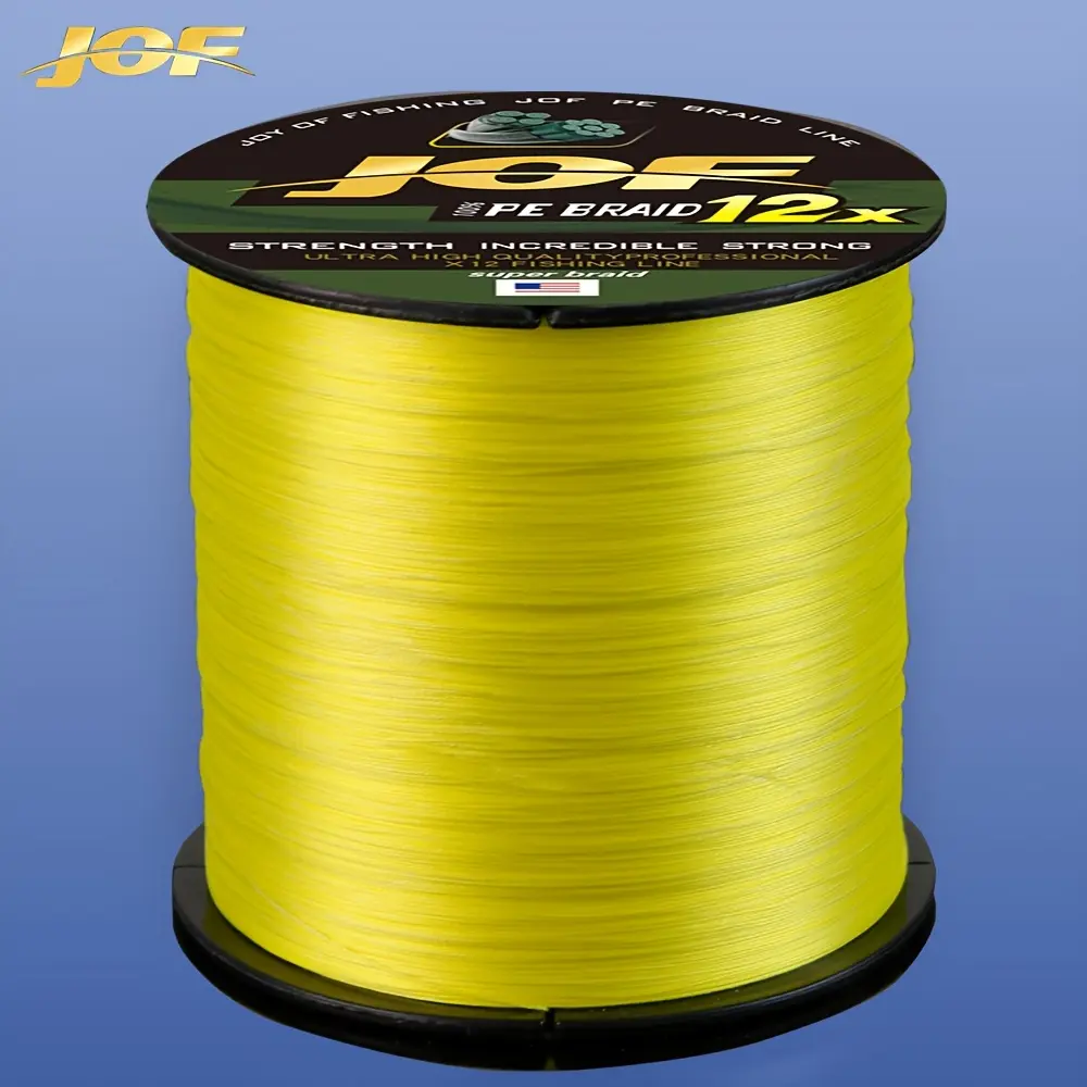 Jof 12 Strands Braided Pe Fishing Line 500m, Drag 25-120lb, Durable & High Sensitivity, Ideal for Carp Fishing, Fishing Gear Accessories, Fishing Tackle, Fishing Equipment