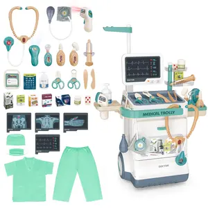 Doctor Kit for Kids – 16 PCS Pretend Play Medical Station with Sound & Light, Doctor Toys for Boys & Girls, Educational Role Play Set for Kids Ages 3+