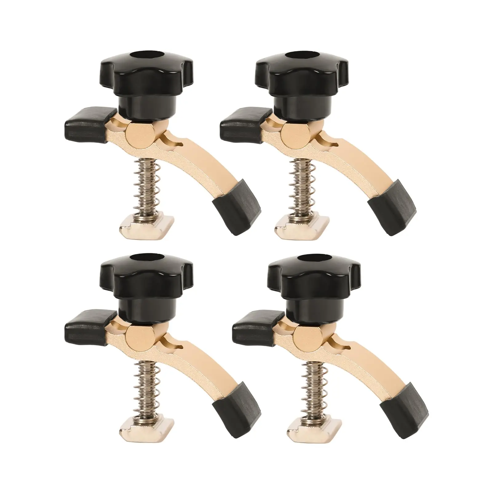 LUNYEE 4PCS Mini Hold Down Clamp Kit, CNC Router Clamp for Woodworking and Metalworking, Compatible with 3018 CNC Router Machine, 3018 Pro Max/ 3018-Pro Ultra, 2.5’’Lx 0.8’’Wx 2.4’’H