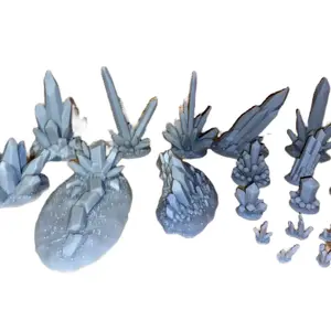 Crystal Formations 40K Alien Crystals Age of Sigmar Magic Crystal Resin  set of 18