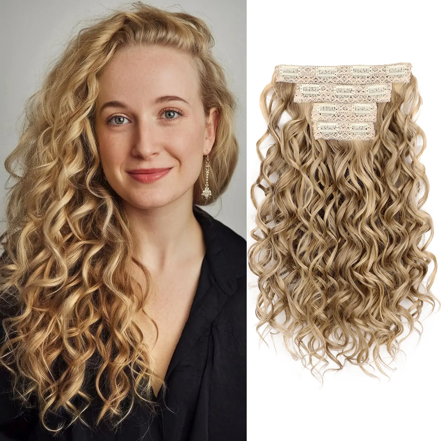 Dark Blonde with Highlights-16Inch