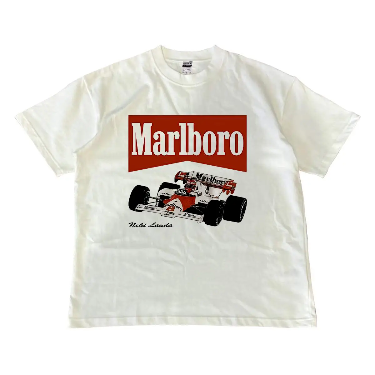 Vintage Marlboro Racing T-shirt, Nascar Merch Graphic Tee, Unisex Tshirt, Sweatshirt, Hoodie, Comfort Colors Menswear Top Streetwear Shortsleeve Trop
