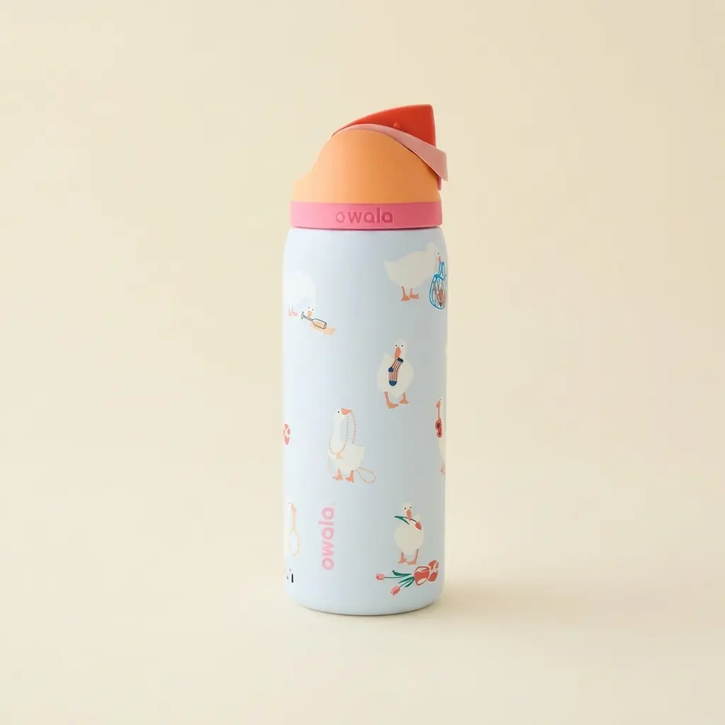 Limited Edition - Owala UO Exclusive Silly Goose FreeSip 32oz Water Bottle, Leakproof, Insulated Water Bottle Button Drinkware