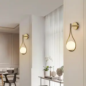 Modern Minimalist Light Luxury Wall Lamp, Creative Nordic Style for Hallway, Living Room, Bedroom & Bedside Use, Decorative Wall Lamp