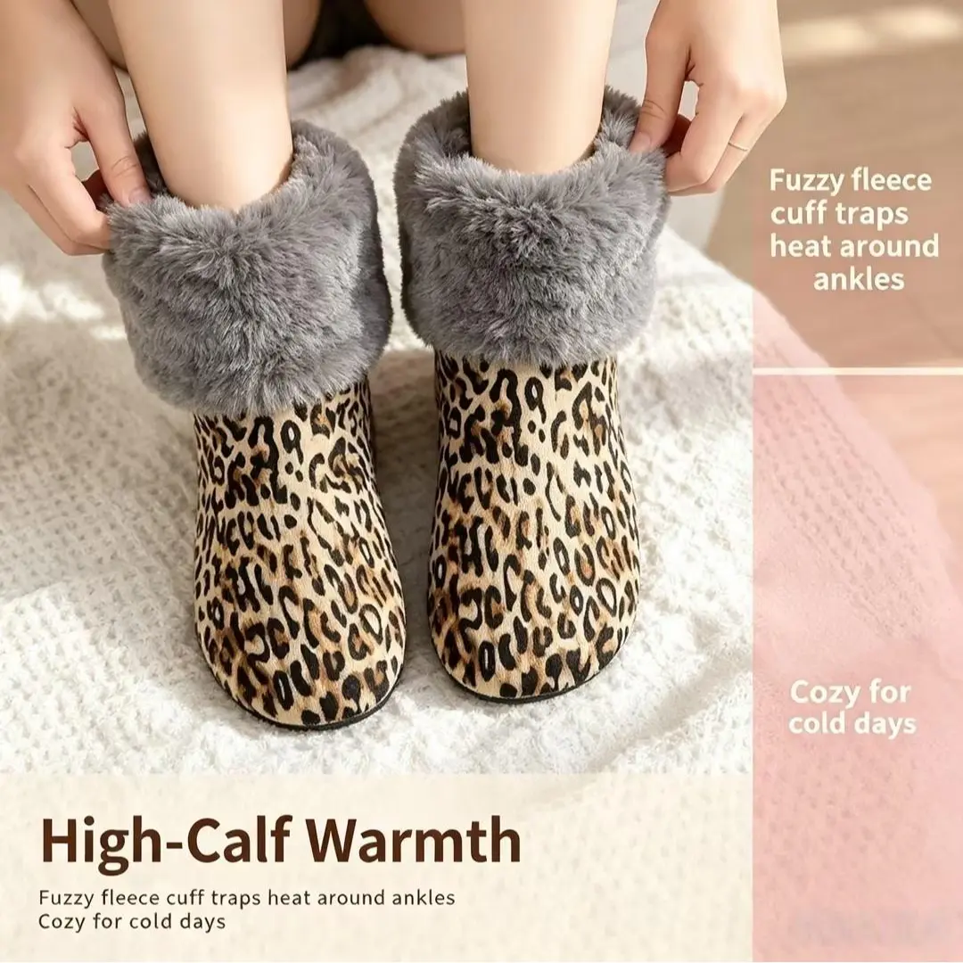 Women’s Non-Slip Yoga Socks, Cozy Fuzzy Grip Socks with Soft Plush Lining, Warm Indoor Slipper Socks for Yoga, Pilates, Home & Winter Wear