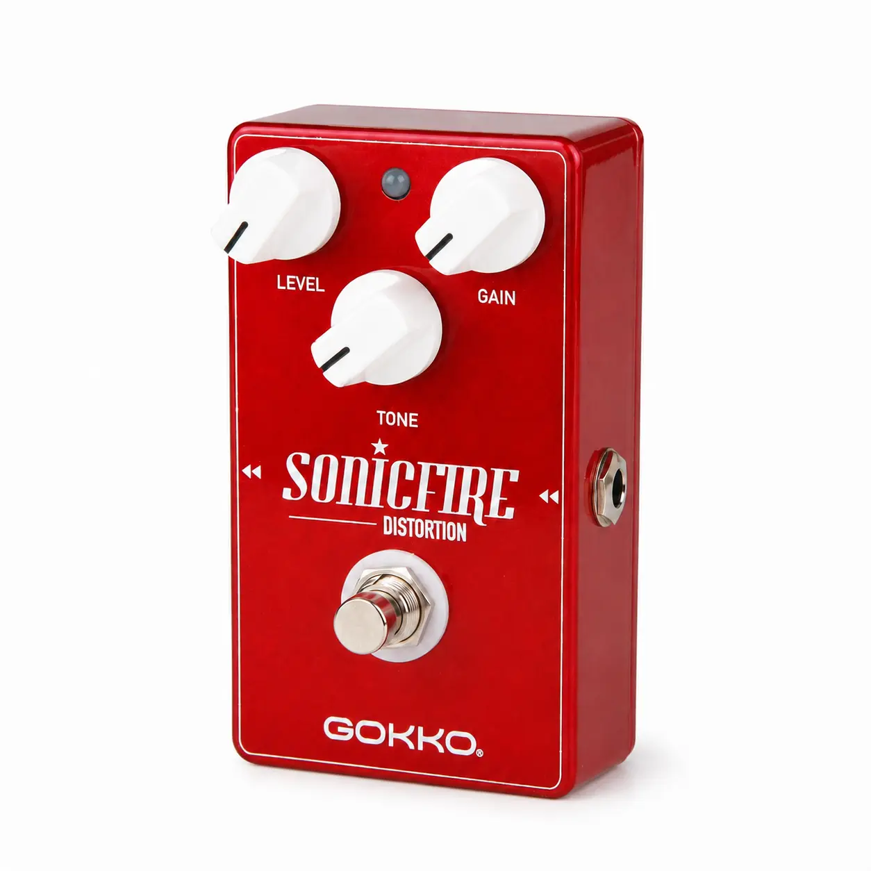 SonicFire GK-25 Guitar Distortion Pedal, High Gain Rock & Metal Tone, 3-Knob Control