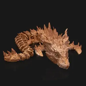 CANNATECH3D Exquisite 3D-Printed Desert Dragon - 19 Inches