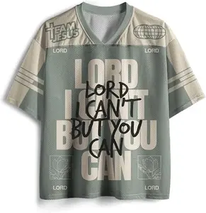 Graphic Tees Summer Novelty Women Men Oversized Lord Jesus Element Christian Jersey