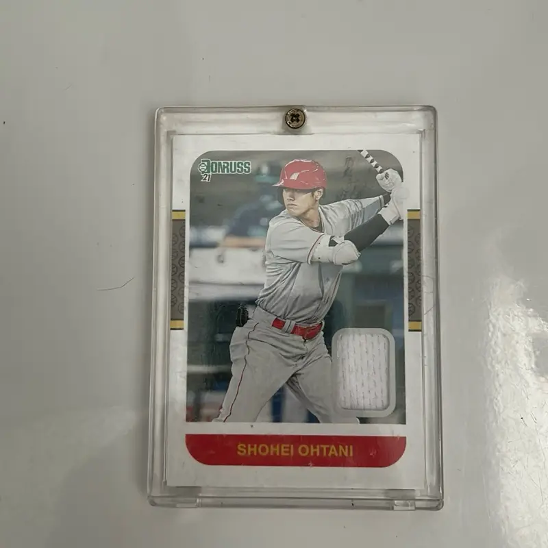 2021 Panini Donruss - Retro 1987 Materials Collectible Trading Card, Shohei Ohtani Player Card