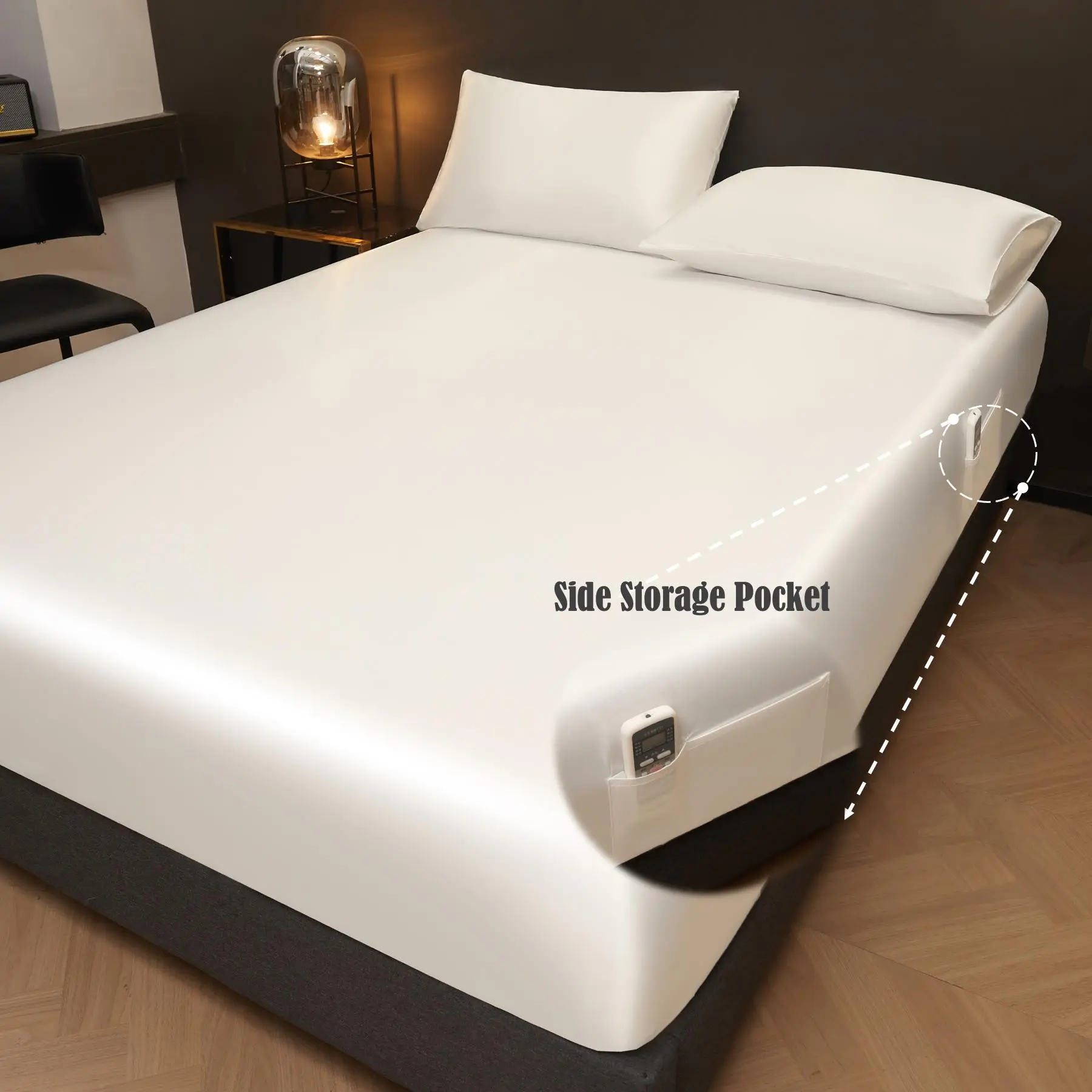 White - pocket design