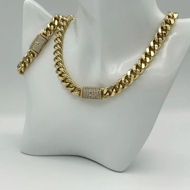 Rodriguezjewelry # 1076 Necklace # 1077 Bracelet  ( 10 mm width )