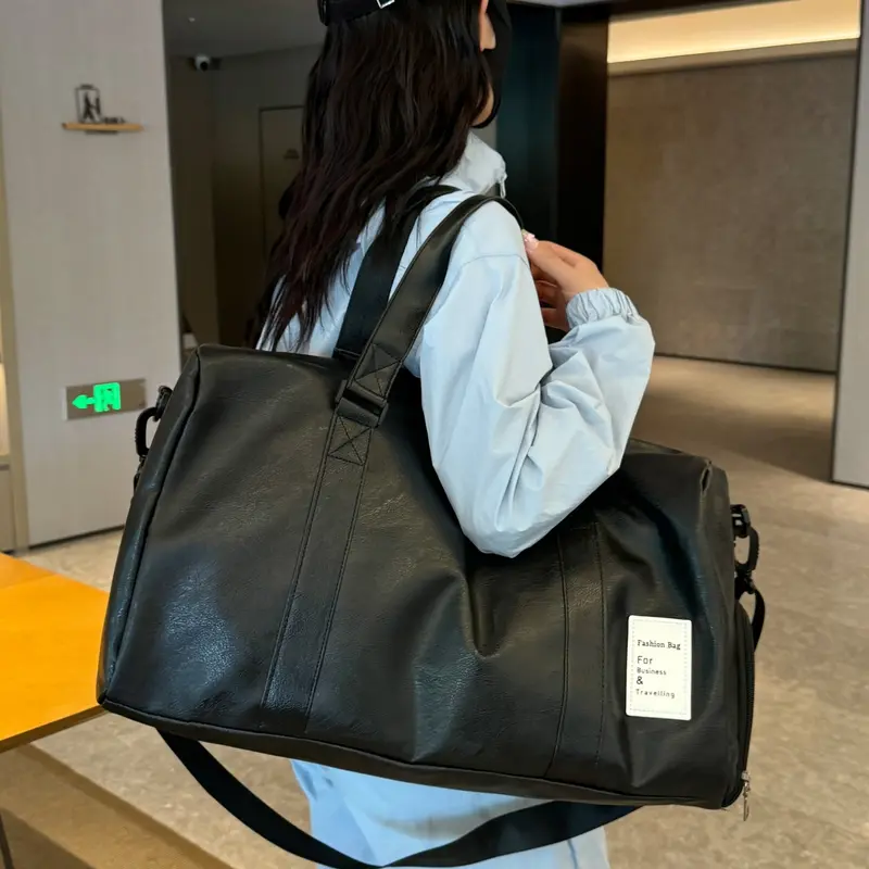 Large Capacity Sports Gym Bag, Outdoor Fitness Bag for Traveling, Multifunctional Wet and Dry Separation, Shoulder Crossbody with Shoe Compartment, Sports Bags