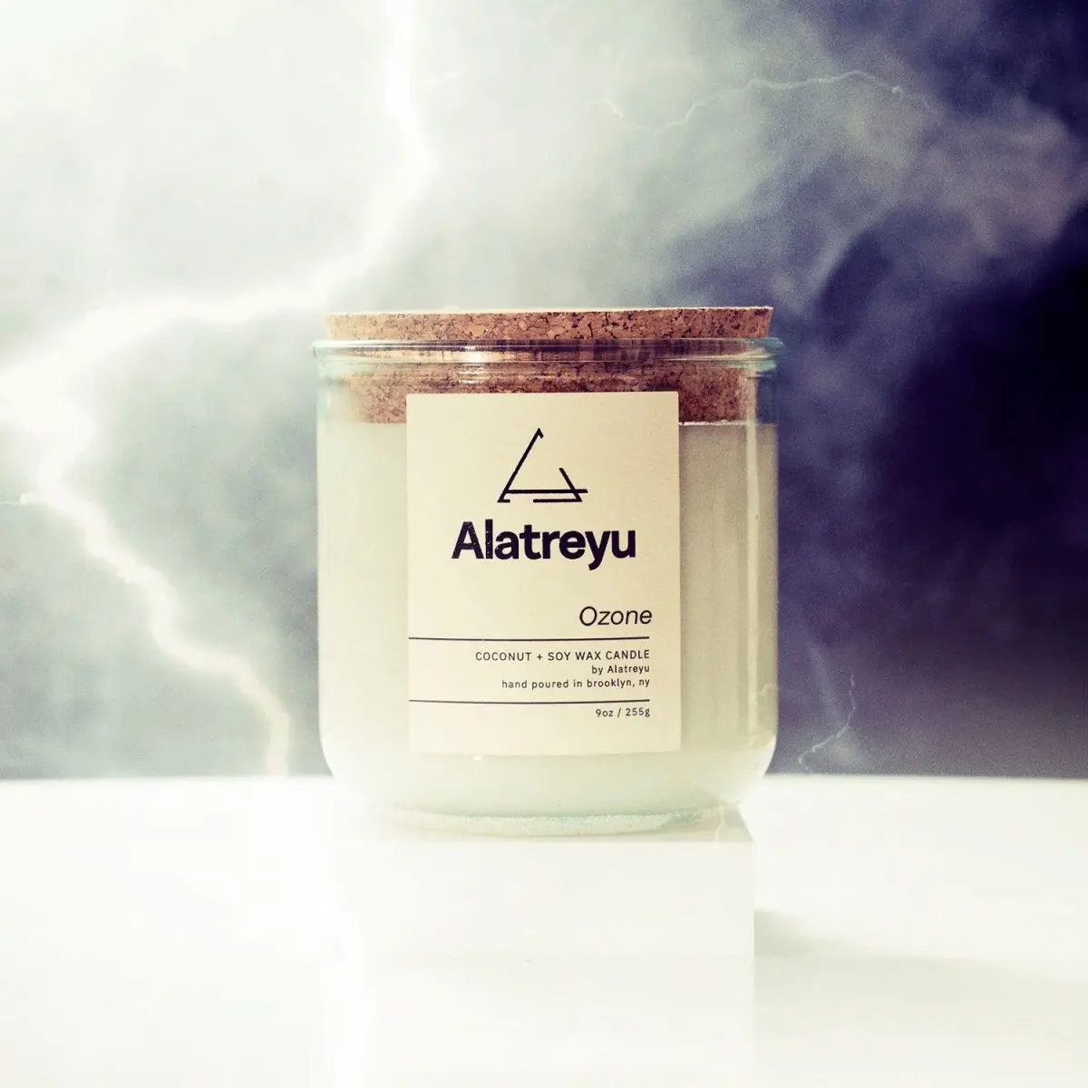Ozone Scented Candle | Hot Metal · Petrichor · Gunpowder | The smell of an approaching summer thunderstorm | Hand-Poured Artisan Candle | 100% Coconut + Soy Wax | Pay What You Can