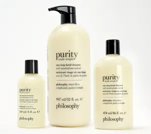 philosophy purity one step facial cleanser 3pc collection
