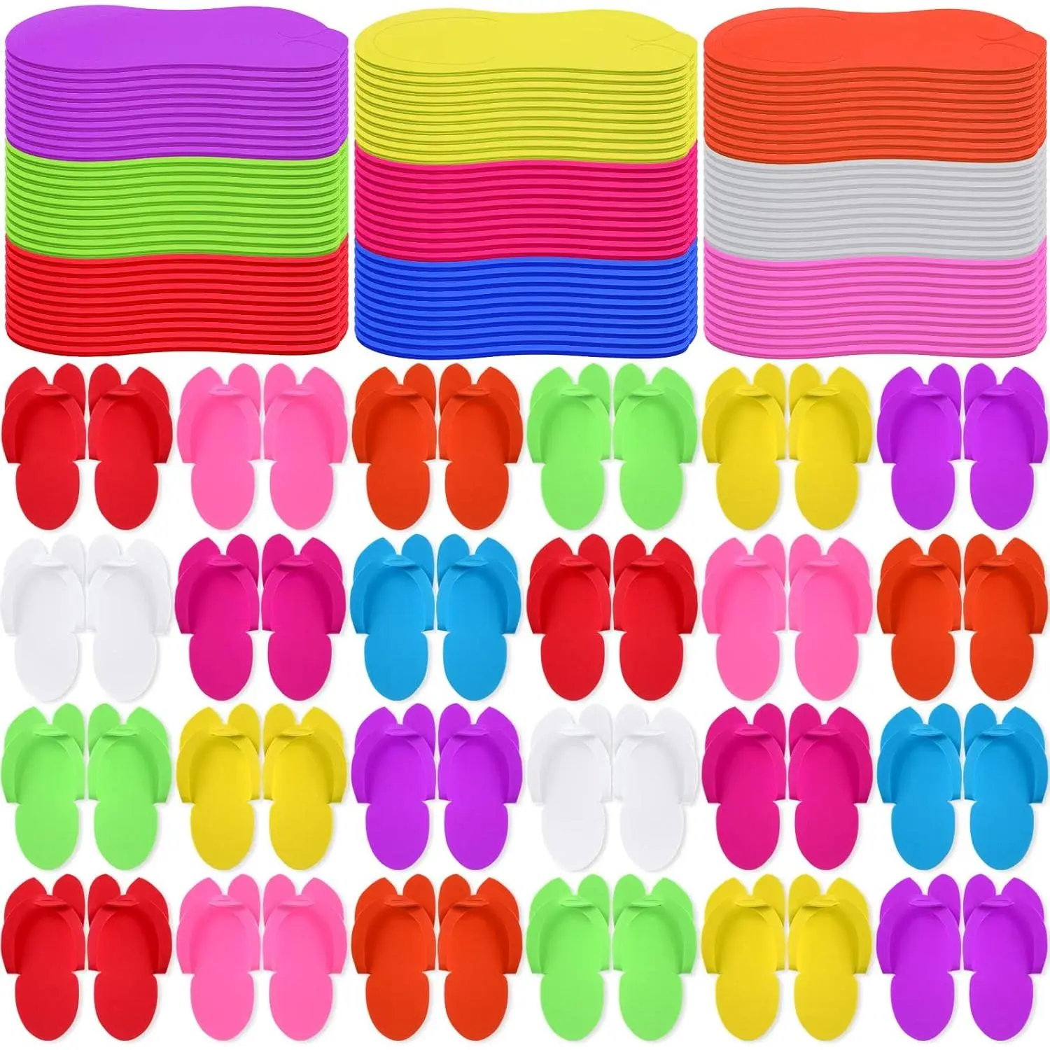 90 Pairs Disposable Pedicure Slippers Bulk, Pedicure Flip Flops Disposable Anti Slip EVA   Slippers Sandals for Guests Women Girls  Foot Bath  Salon Party Supplies
