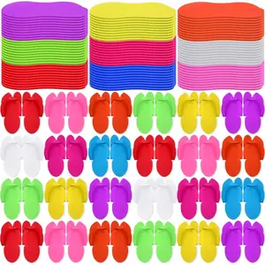 90 Pairs Disposable Pedicure Slippers Bulk, Pedicure Flip Flops Disposable Anti Slip EVA   Slippers Sandals for Guests Women Girls  Foot Bath  Salon Party Supplies