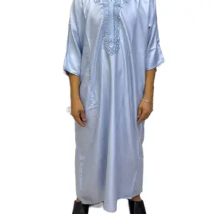 Moroccan thoubs with Intricate Gold Embroidery and Gemstone Accents for Festive Wear